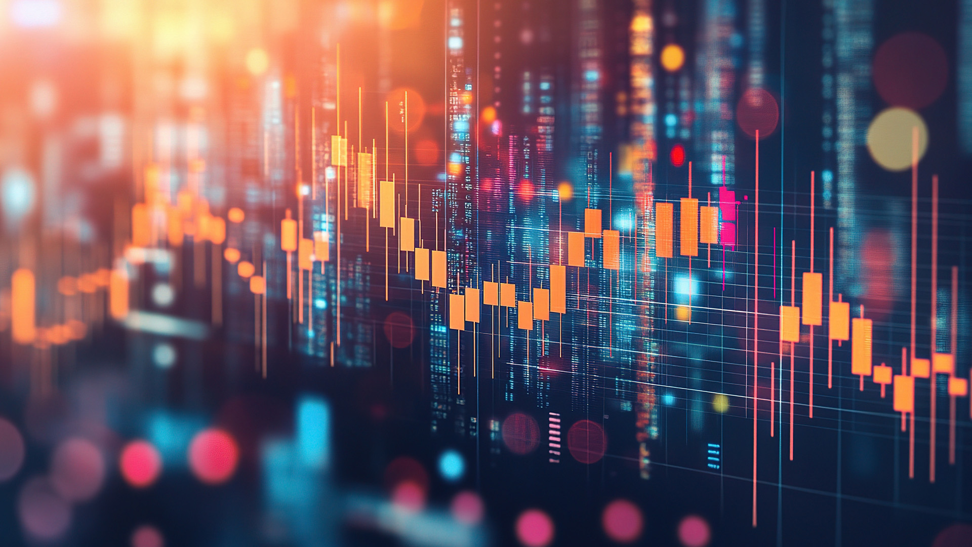 financial graphs abstract